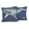 Lot de 2 coussins Baleine