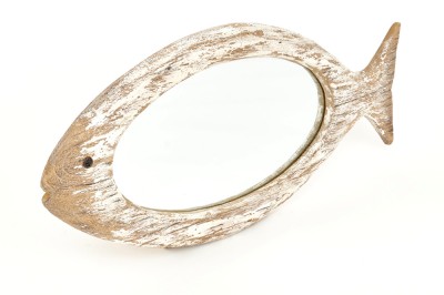 Espejo de madera envejecida