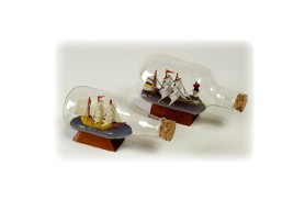 Ship in bottle 10cm length