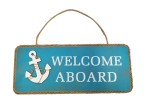 Placa fusta "Welcome Aboard"