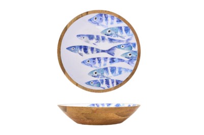 Enameled Fish Bowl