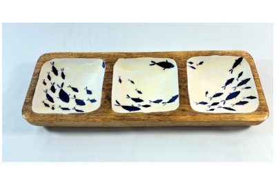 Vassoio per snack pesce