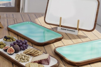 Bandeja rectangular verde COCOA