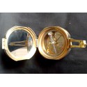 Antique brass compass