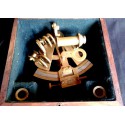 Old brass sextant