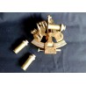 Old brass sextant