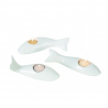 Fish white candleholder