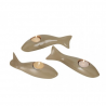 Fish green candleholder