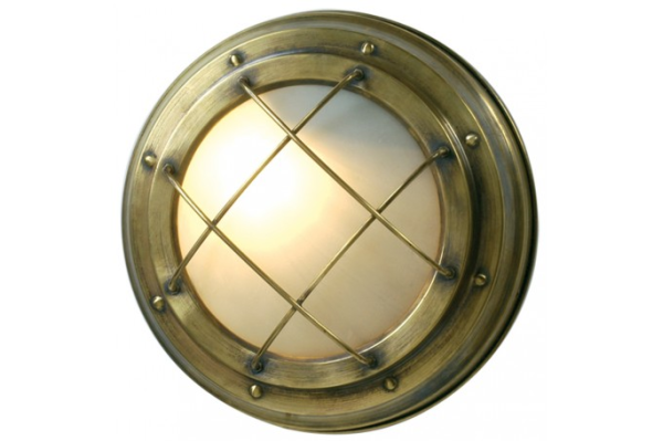 Applique Murale Nautique - 35 Cm De Haut, Diamètre 15 Cm, Largeur 3,5 Cm - GAV