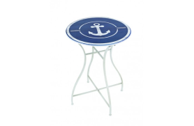 Round table with anchor