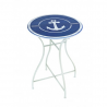 Round table with anchor