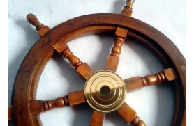 DECORATIVE SHIP'S WHEEL DIA 63 CM