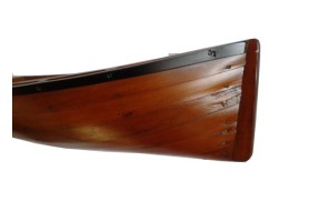 Boat for wall-hanging on wood varnished