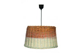 Luminária pendente de vime