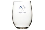 Long glass WELCOME ONBOARD for boats, yachts and sailboats. Totally unbreakable and guaranteed.