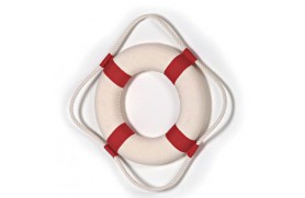 DECORATIVE RED LIFEBUOY