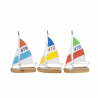 Model of 2 navigable sailboats