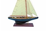Dekorative blau Segelboot,