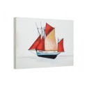 Marine sailboat painting oil