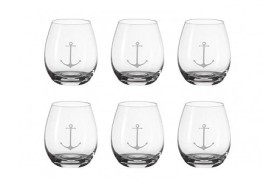 Set 6 verres de ancre