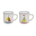 Set 4 Mugs veleiro