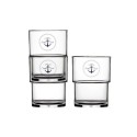 Set 12 Stackable glass SAILOR