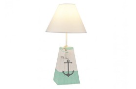 Wooden anchor lamp