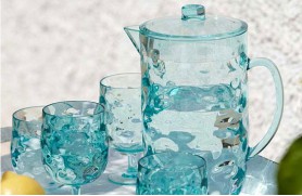 Set 6 water glass MOON - Acqua