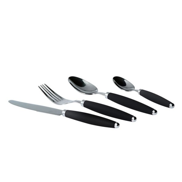 Set di posate in acciaio inox nero GIMEX