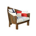 Armchair with cushions.