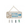 "To the Beach" wooden plate
