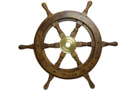 DECORATIVE SHIP'S WHEEL 110 CM