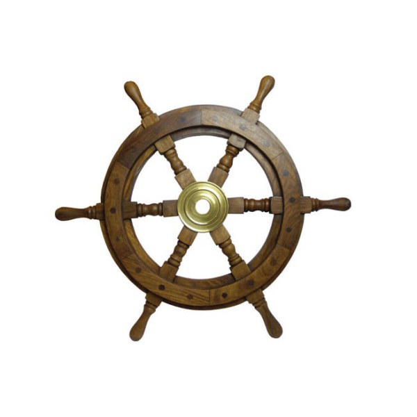 DECORATIVE SHIP'S WHEEL 110 CM