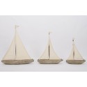 Carved sailboat