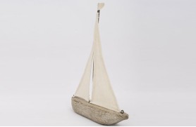 Carved sailboat