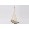 Carved sailboat