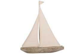 Carved sailboat