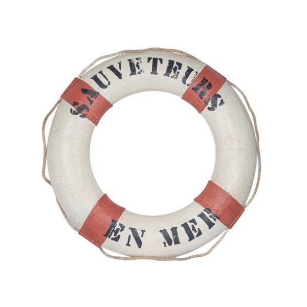 Decorative lifebuoy "Sauveteurs"