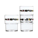 Set 12 Stackable glass REGATA