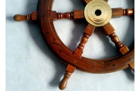 DECORATIVE SHIP'S WHEEL 75 CM