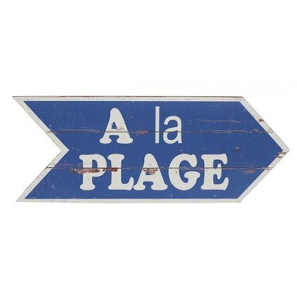 Wooden plate "A la Plage"