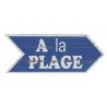 Plaque de bois "A la Plage"