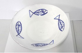Tray with fish