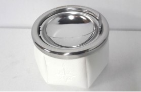 White Ashtray WINDPROOF