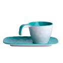 Set 6 Coffee cups Aqua