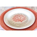 Set 6 flat dish HARMONY Coral