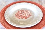 Set 6 Flacher Teller HARMONY Coral
