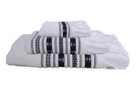 Set de serviettes Anchor - Blanc