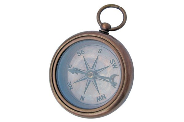 Boussole Marine Murale En Métal - Rose Des Vents étoile, Déco Nautique 14x10 Pouces