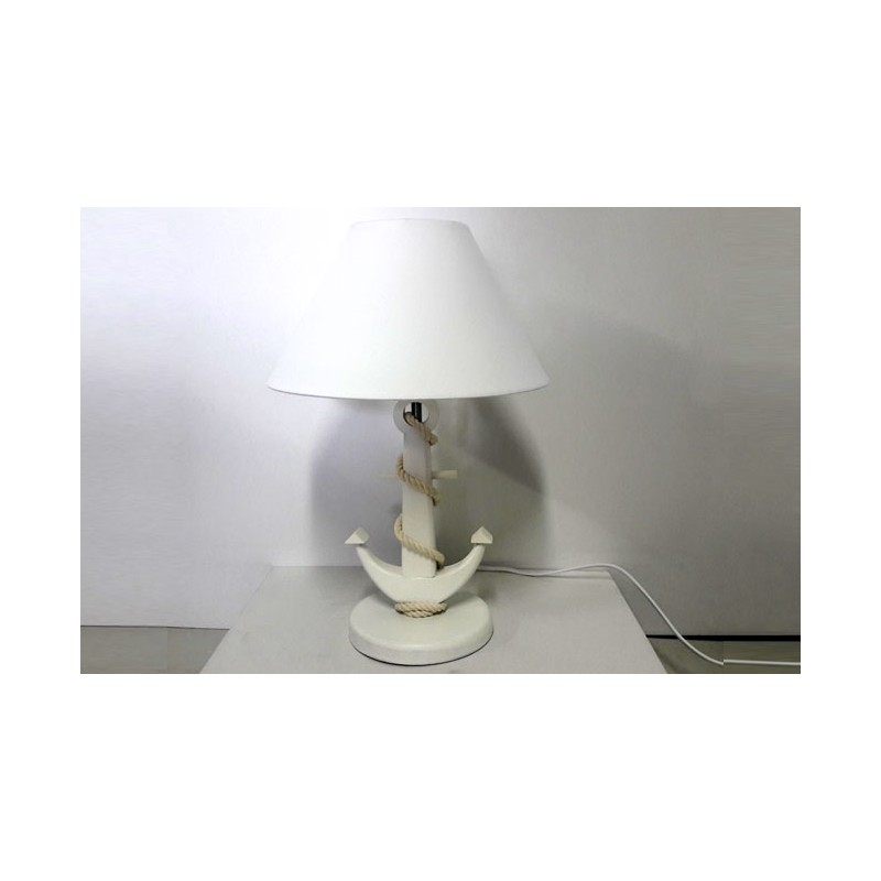 Ancienne ancre marine fer forgé converti lampe 18/19e siècle | Comprare